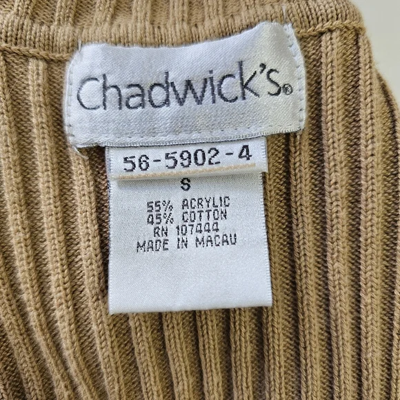 Womens SMALL Tan Ribbed Sleeveless Turtleneck Top - Picture 4 of 4